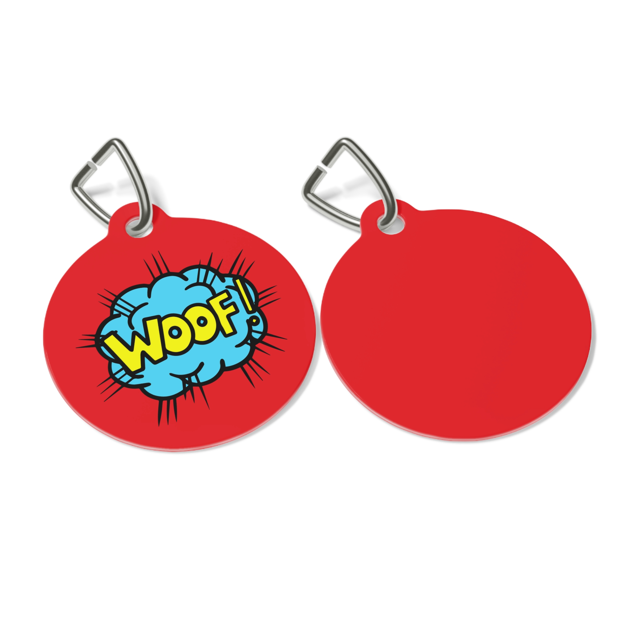 Woof Pet Tag - Stylish Pet ID Tag for Dapper Dogs