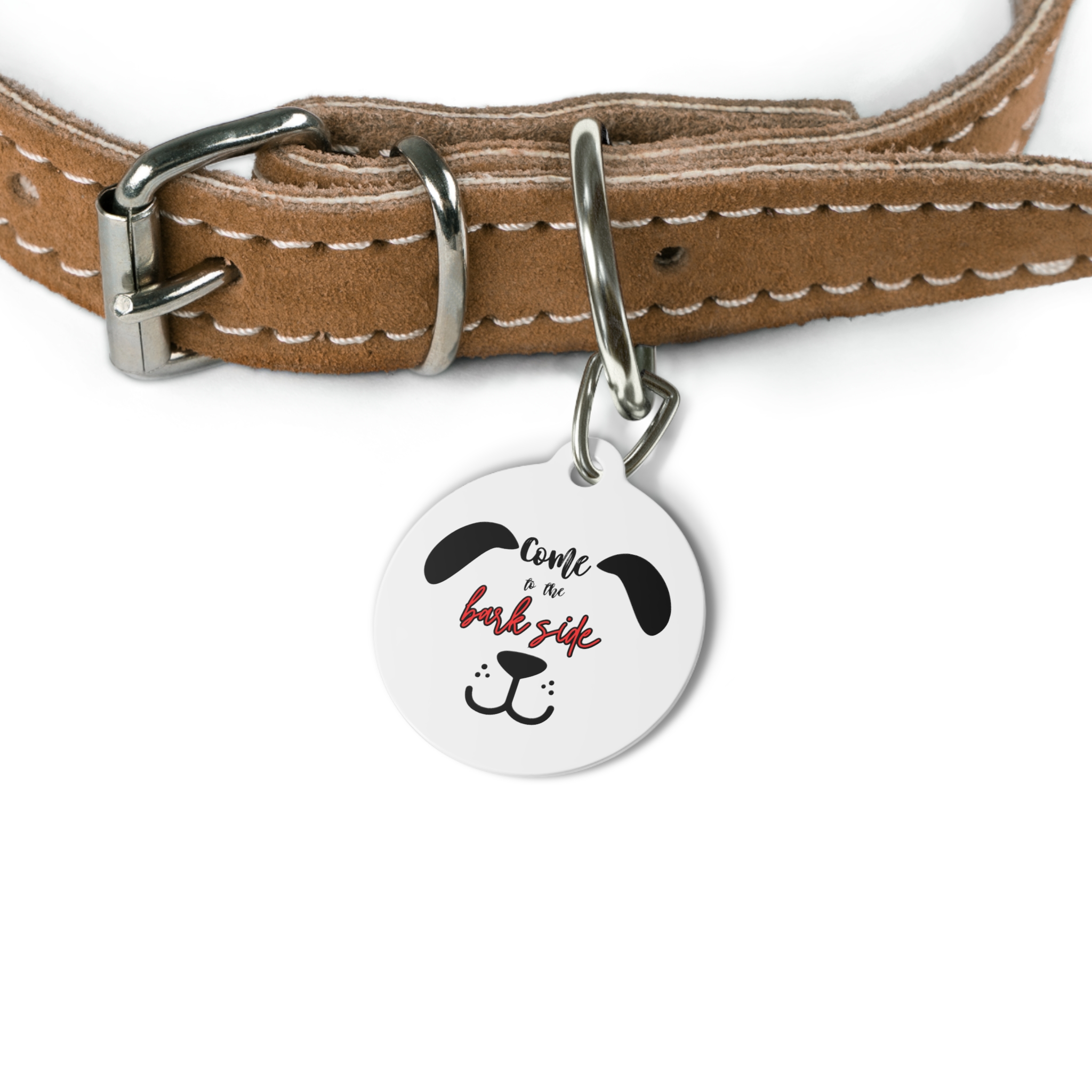 Come To The Bark Side Pet Tag - Stylish Pet ID Tag for Dapper Dogs - Image 4