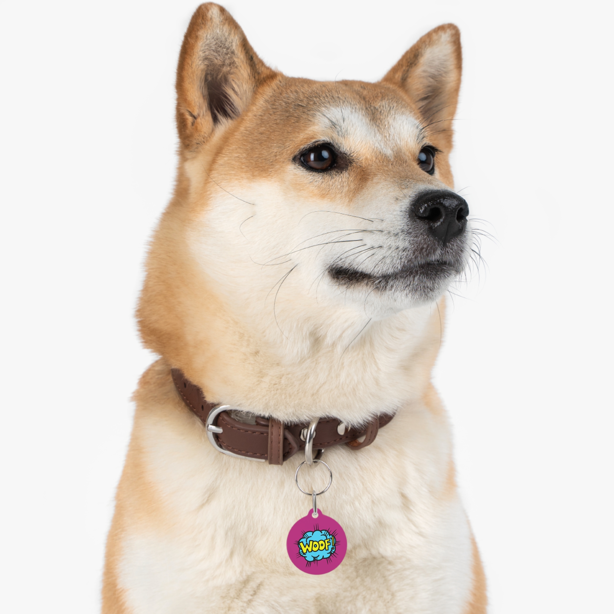 Woof Pet Tag - Stylish Pet ID Tag for Dapper Dogs - Image 5