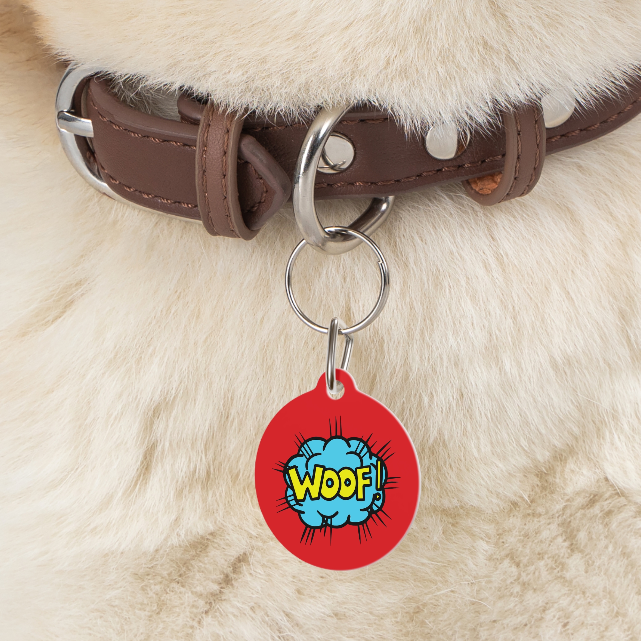 Woof Pet Tag - Stylish Pet ID Tag for Dapper Dogs - Image 6