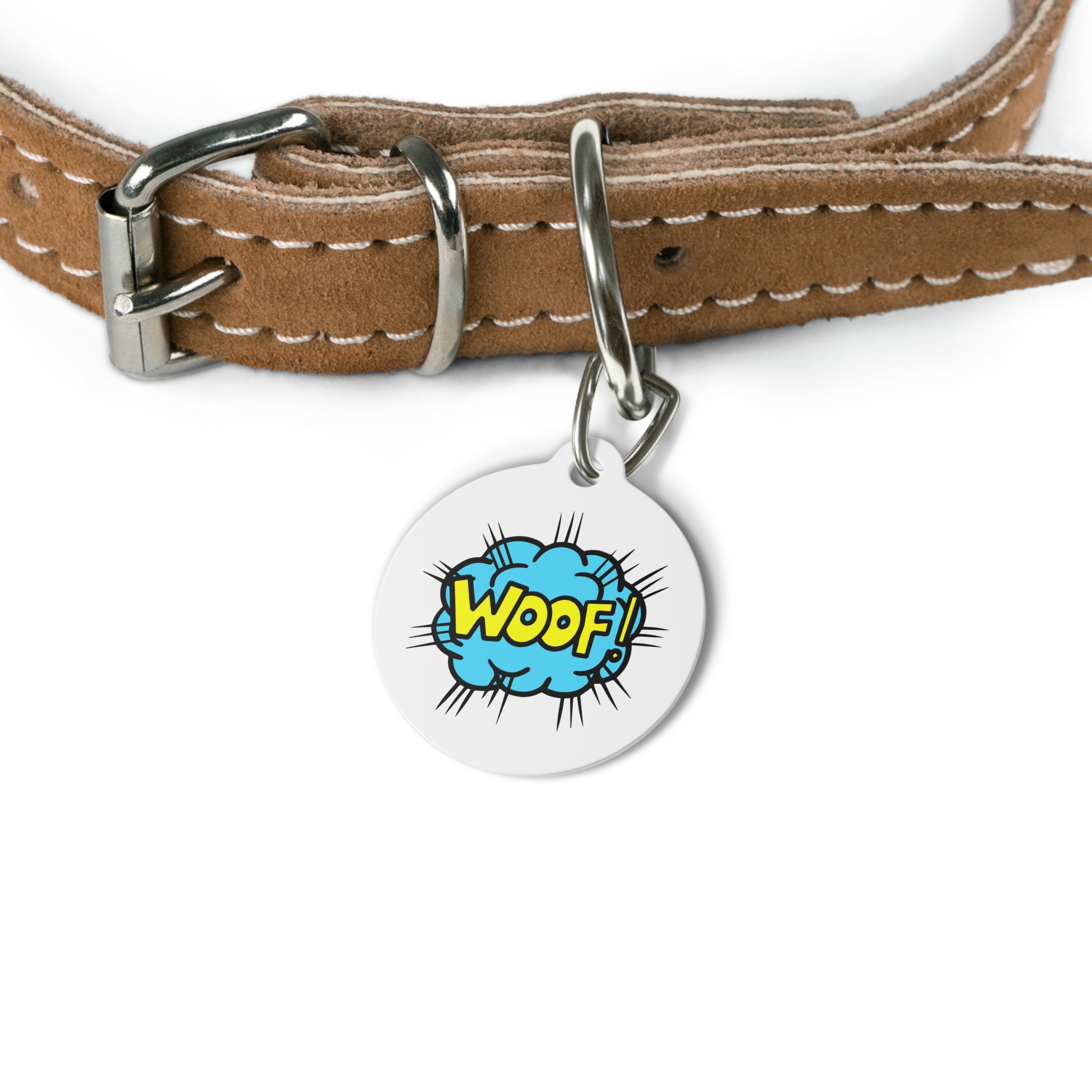 Woof Pet Tag - Stylish Pet ID Tag for Dapper Dogs - Image 4