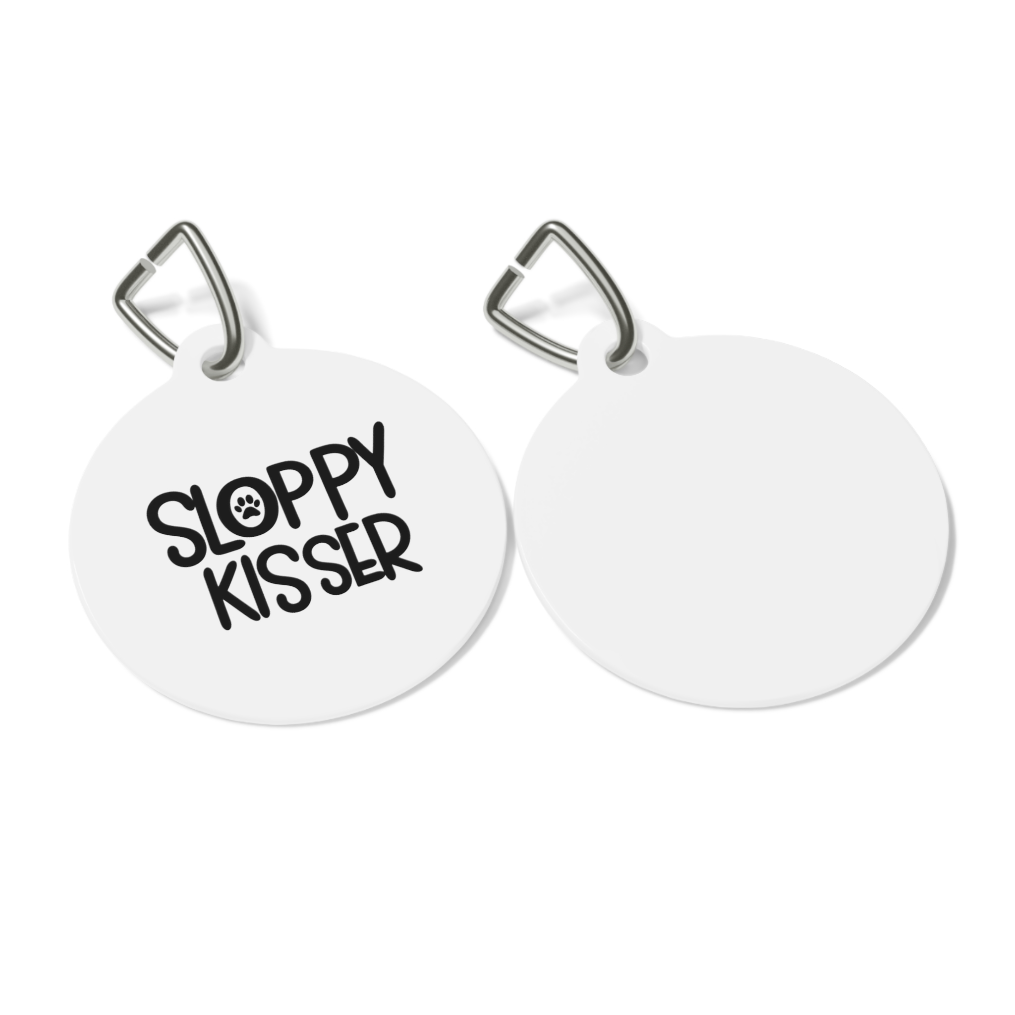 Sloppy Kisser Pet Tag - Stylish Pet ID Tag for Dapper Dogs