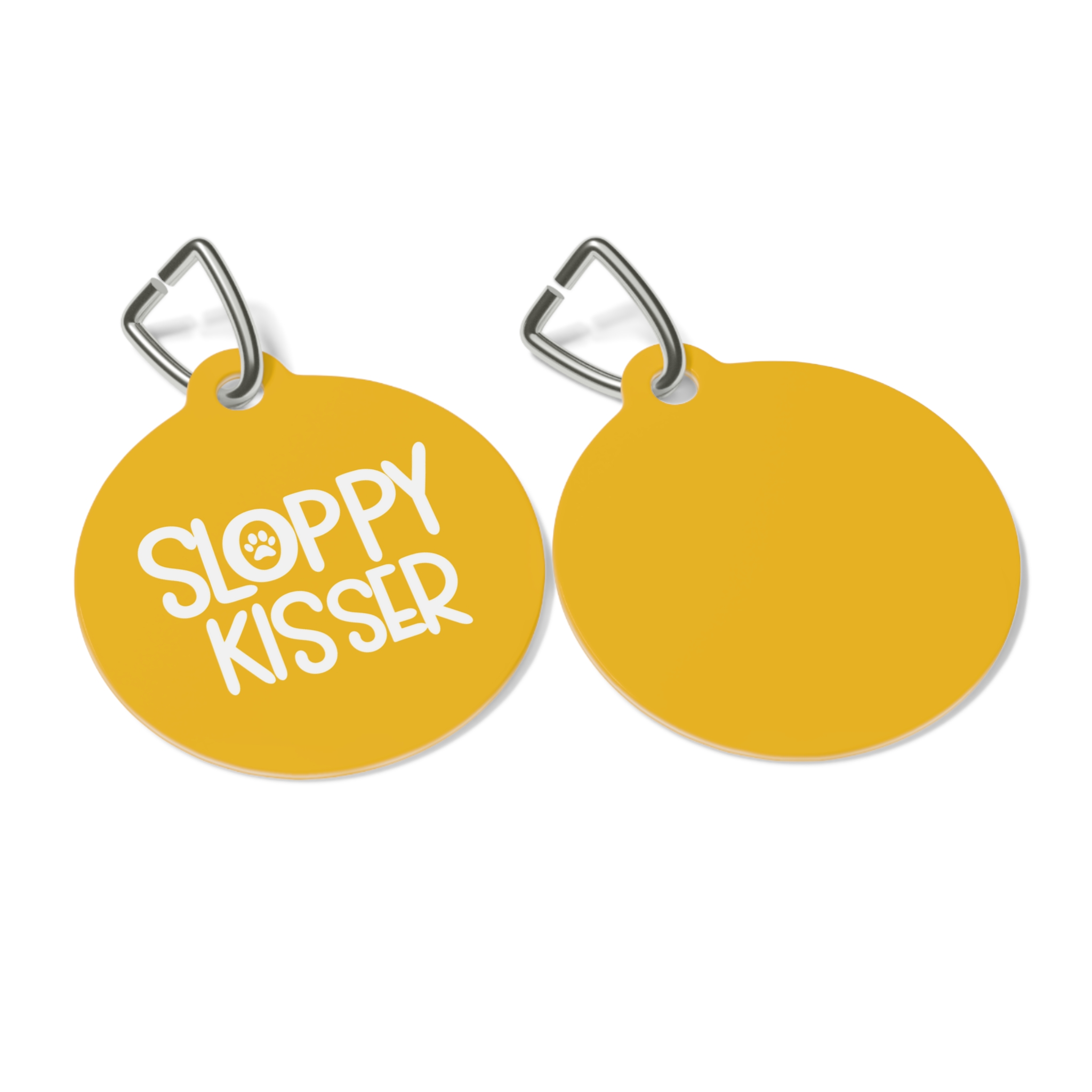 Sloppy Kisser Pet Tag - Stylish Pet ID Tag for Dapper Dogs