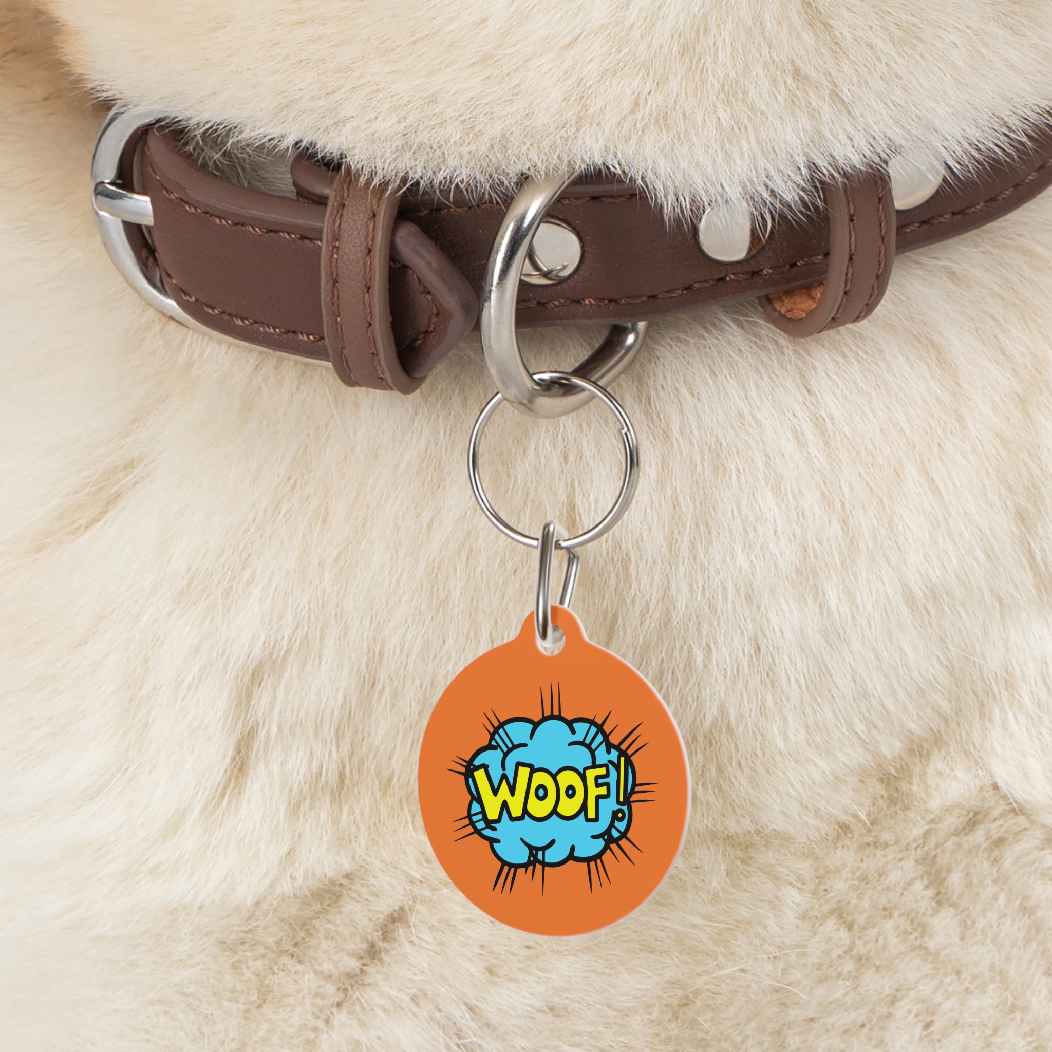 Woof Pet Tag - Stylish Pet ID Tag for Dapper Dogs - Image 6