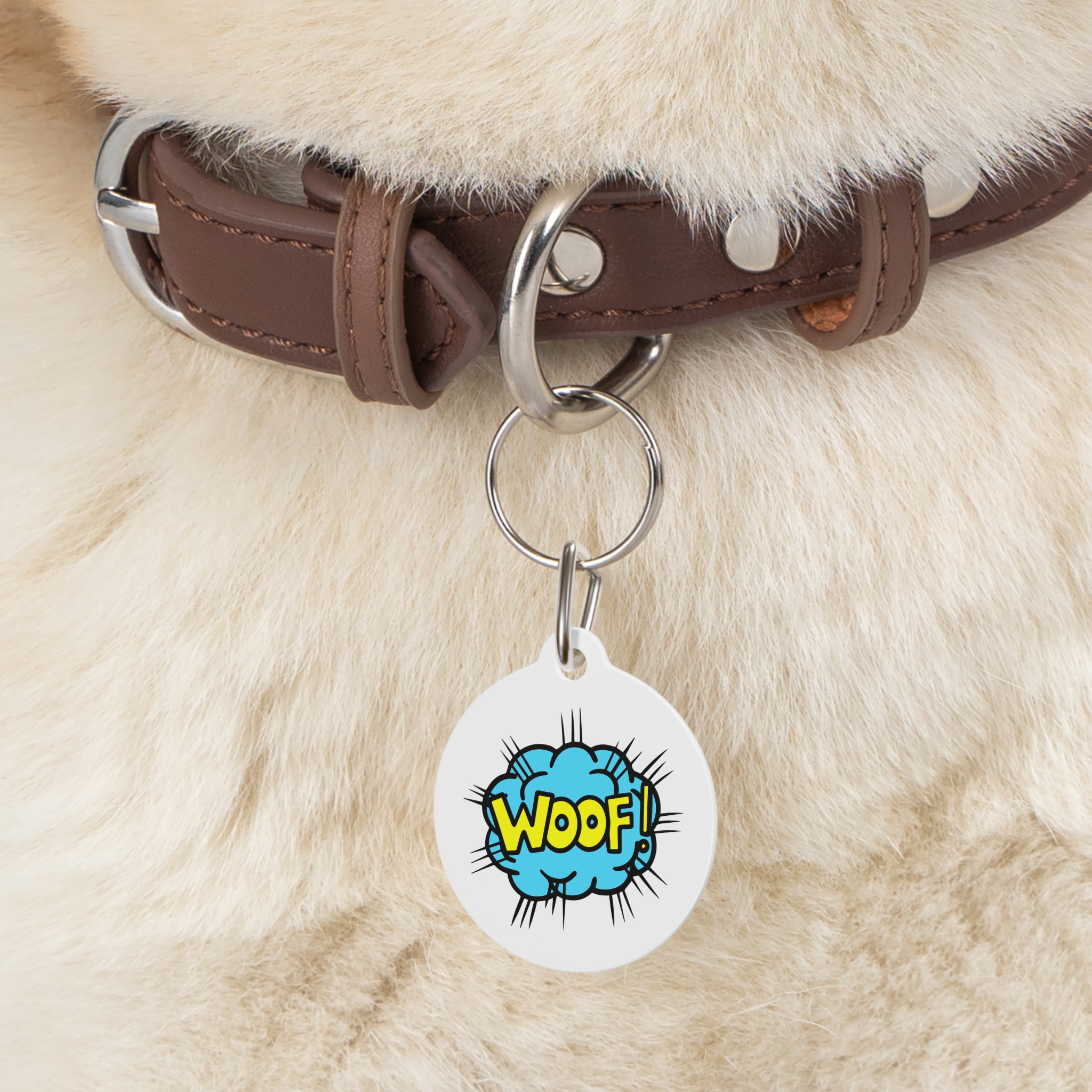 Woof Pet Tag - Stylish Pet ID Tag for Dapper Dogs - Image 6