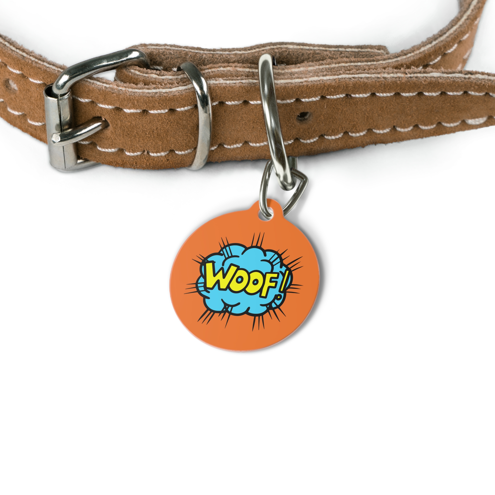Woof Pet Tag - Stylish Pet ID Tag for Dapper Dogs - Image 4