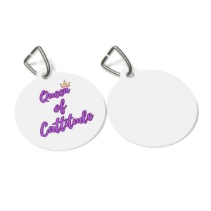 Queen of Cattitude Pet Tag - Stylish Pet ID Tag for Fashionable Felines