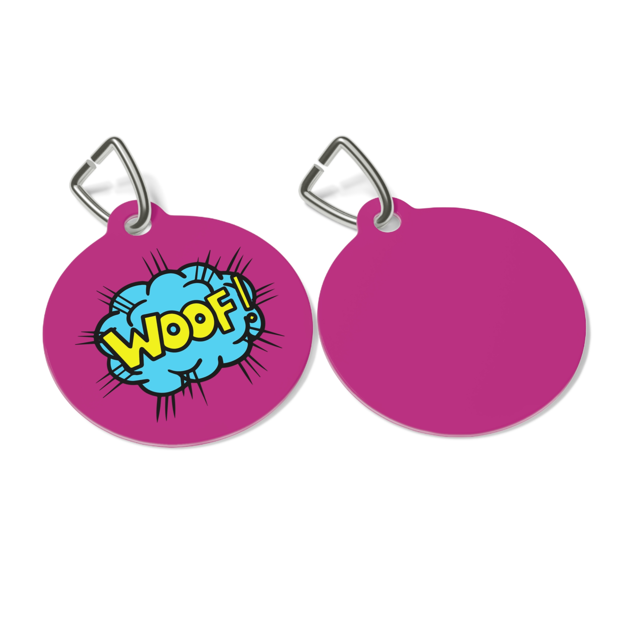 Woof Pet Tag - Stylish Pet ID Tag for Dapper Dogs