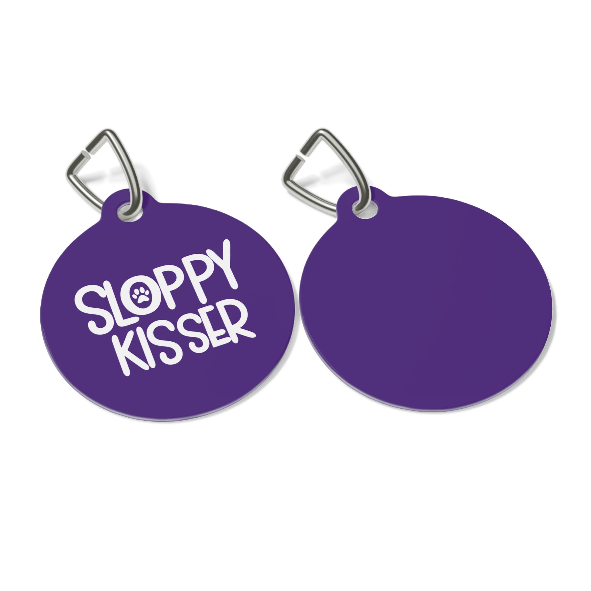 Sloppy Kisser Pet Tag - Stylish Pet ID Tag for Dapper Dogs