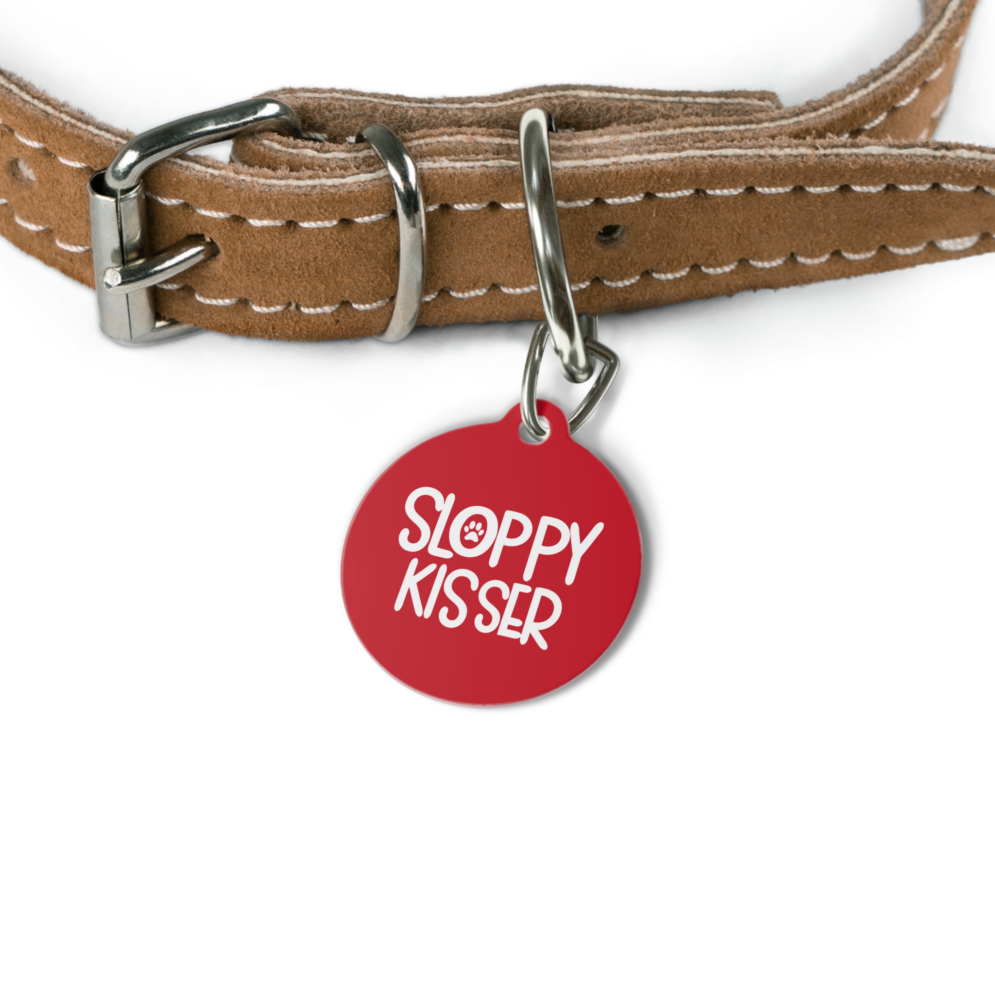 Sloppy Kisser Pet Tag - Stylish Pet ID Tag for Dapper Dogs - Image 4