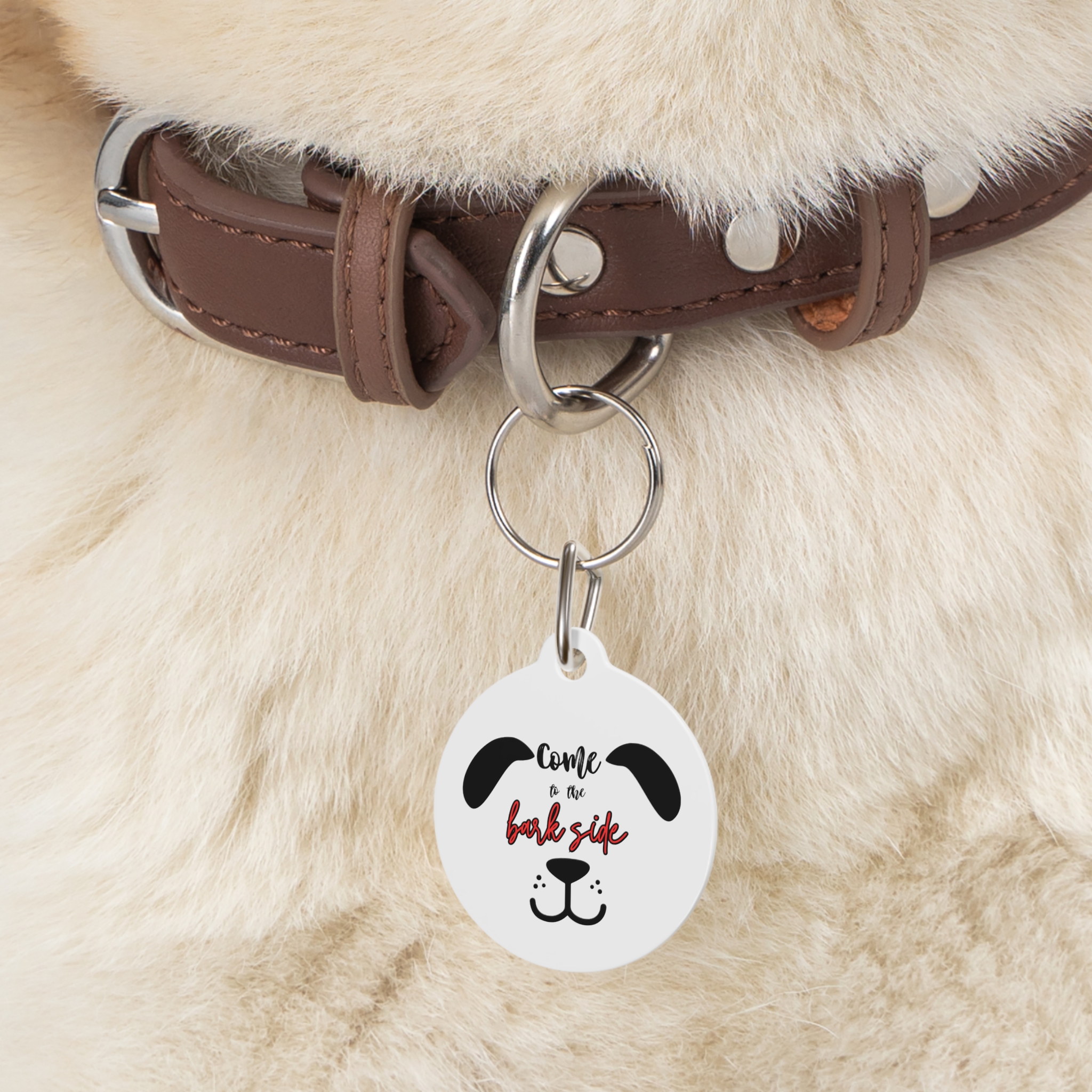 Come To The Bark Side Pet Tag - Stylish Pet ID Tag for Dapper Dogs - Image 6