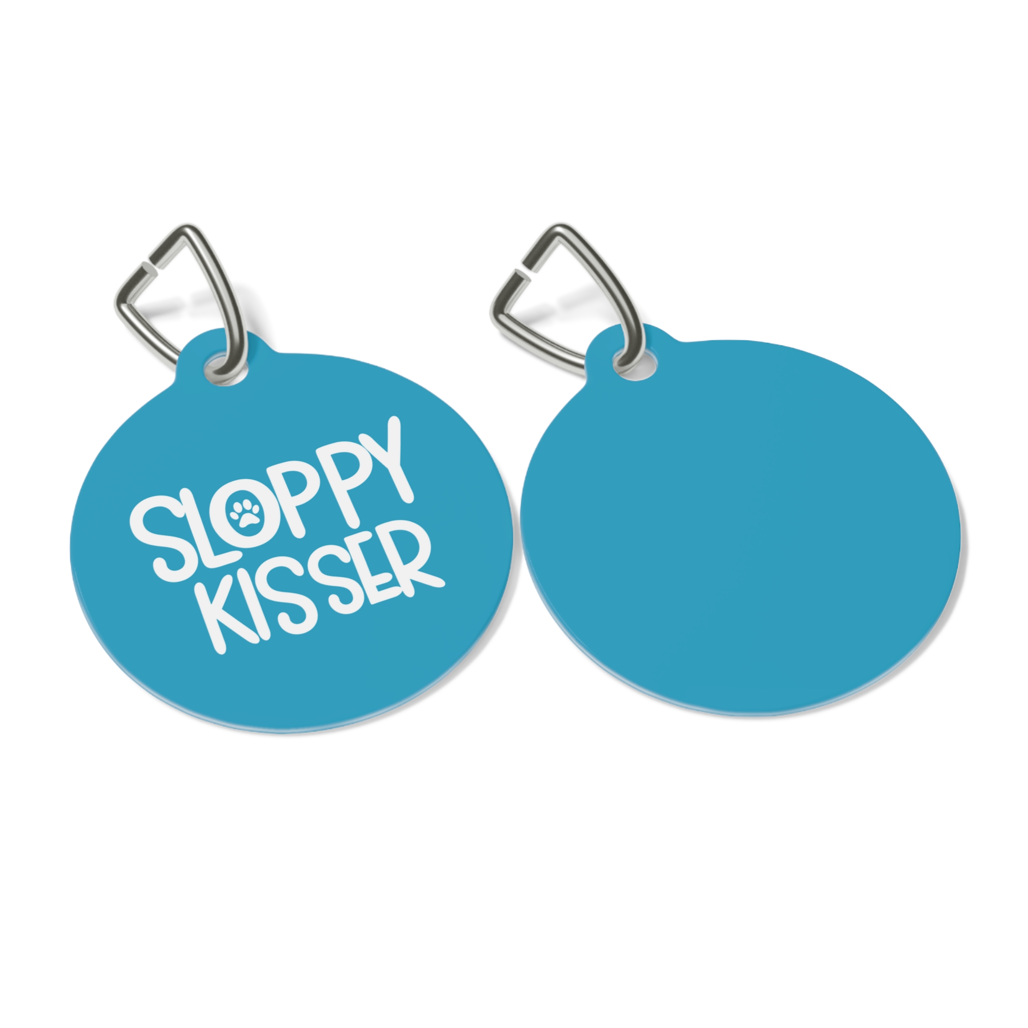 Sloppy Kisser Pet Tag - Stylish Pet ID Tag for Dapper Dogs
