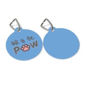 Talk To The Paw Pet Tag - Stylish Pet ID Tag for Fashionable Felines