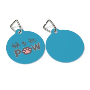 Talk To The Paw Pet Tag - Stylish Pet ID Tag for Fashionable Felines