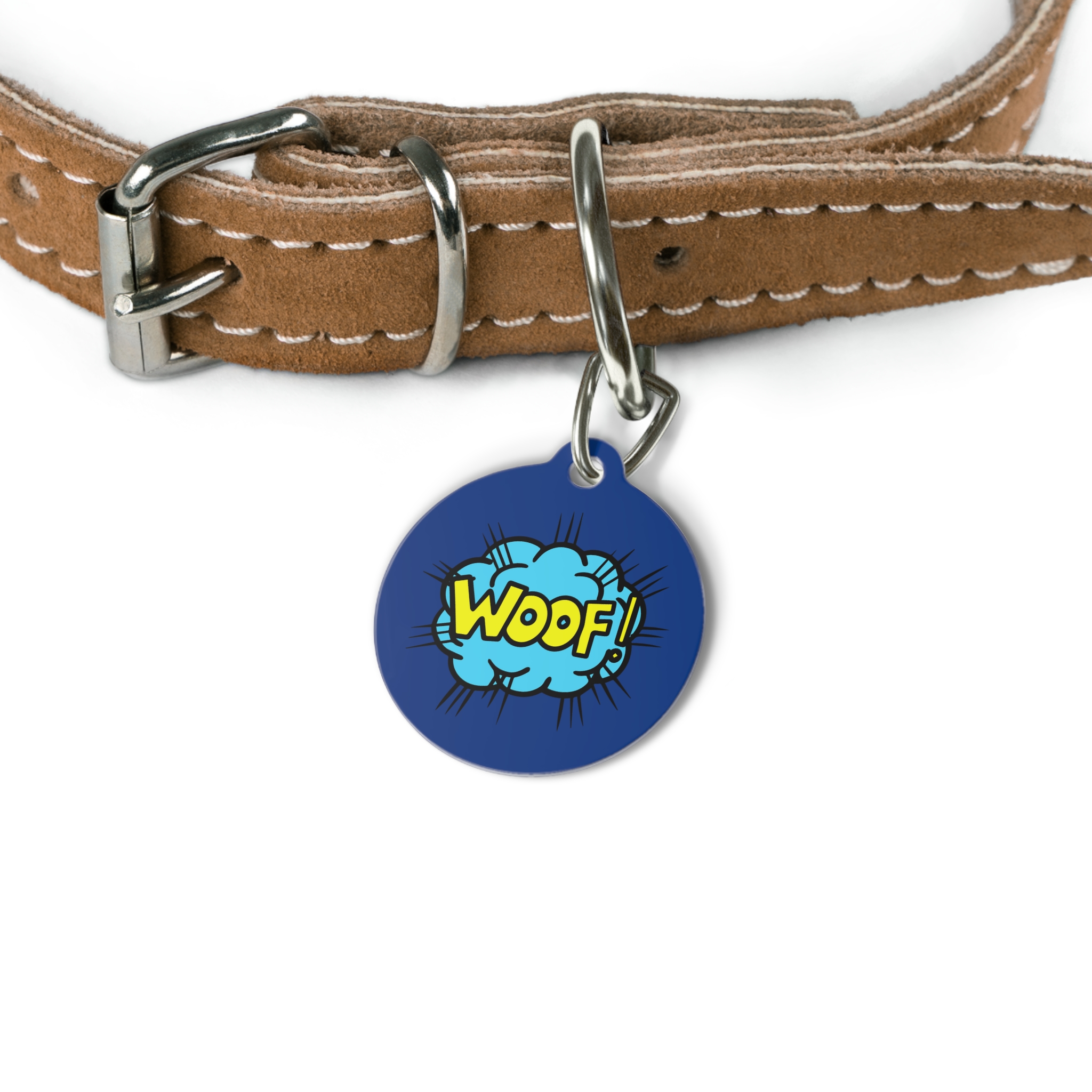 Woof Pet Tag - Stylish Pet ID Tag for Dapper Dogs - Image 4