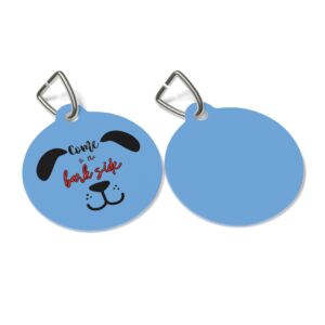 Come To The Bark Side Pet Tag - Stylish Pet ID Tag for Dapper Dogs
